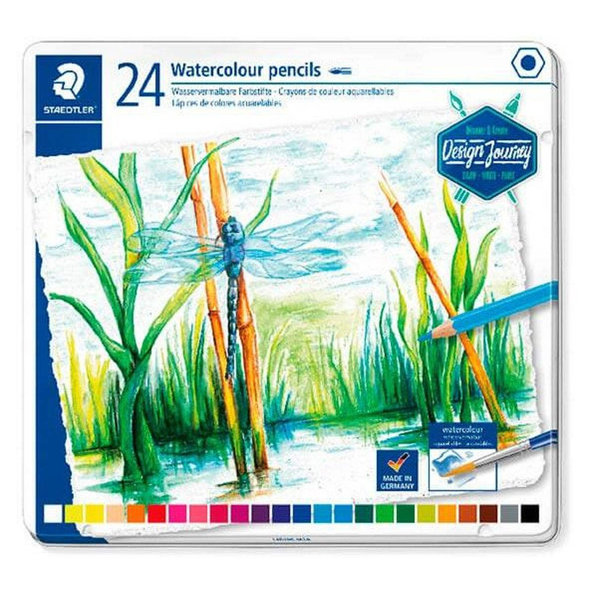 Акварельные цветные карандаши Staedtler Design Journey Разноцветный (5 штук)-2