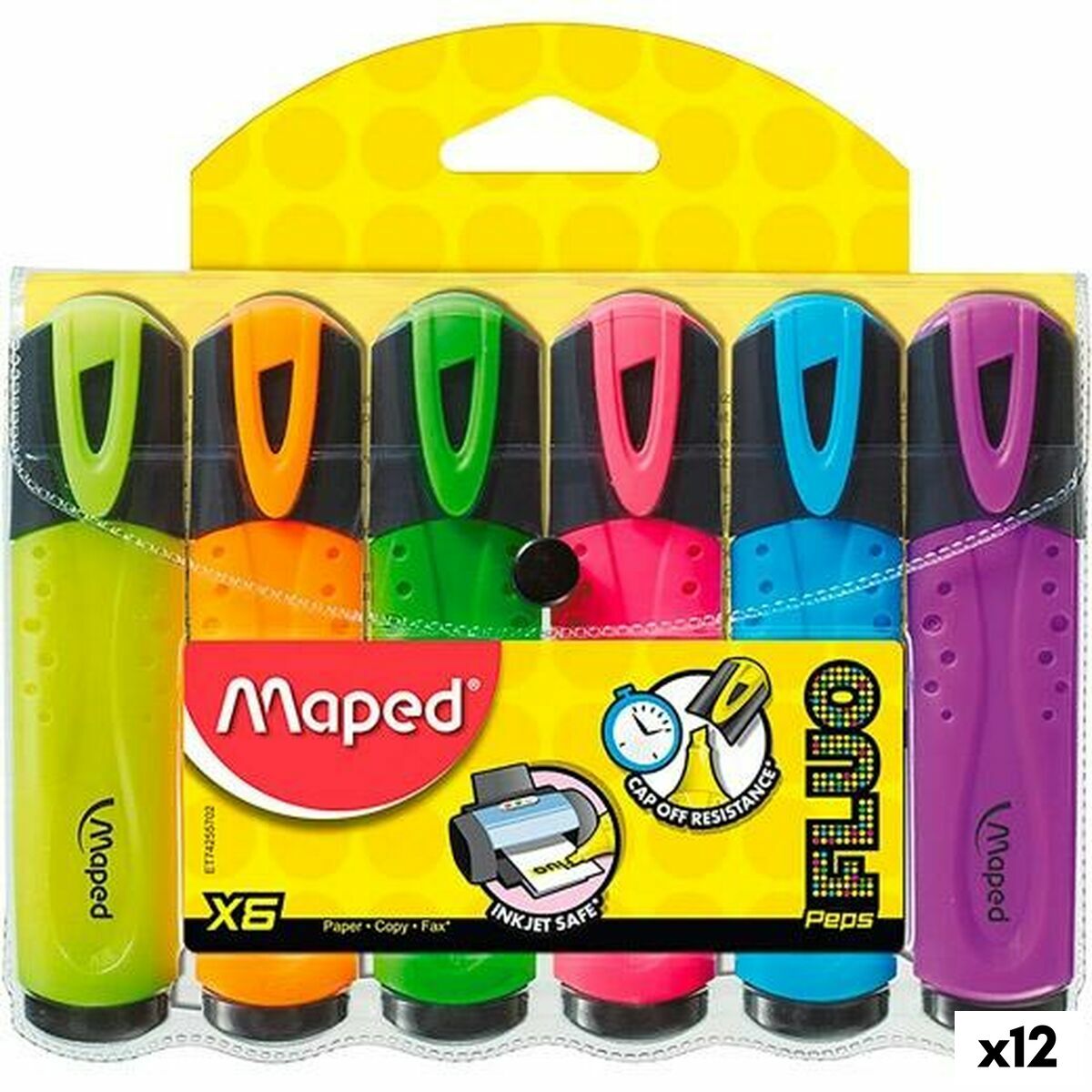 Флуоресцентный маркер Maped Peps Classic Разноцветный (12 штук)-2