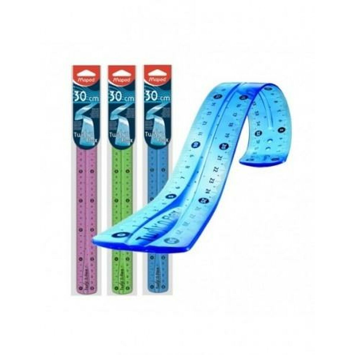 Набор правил Maped Twist'n Flex Разноцветный 30 cm (20 штук)-2