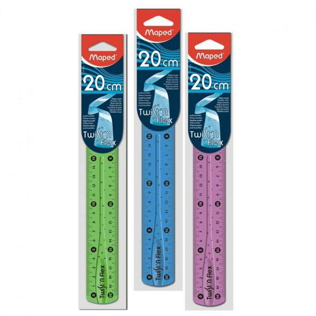 Набор правил Maped Twist'n Flex Разноцветный 20 cm 20 штук-2