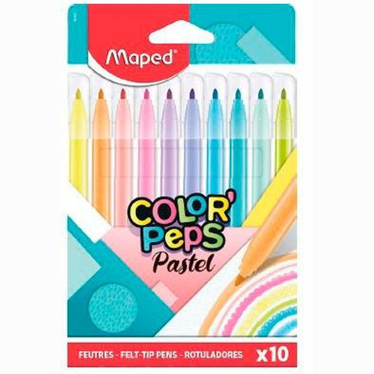 Набор маркеров Maped Color' Peps Разноцветный 10 Предметы (12 штук)-2