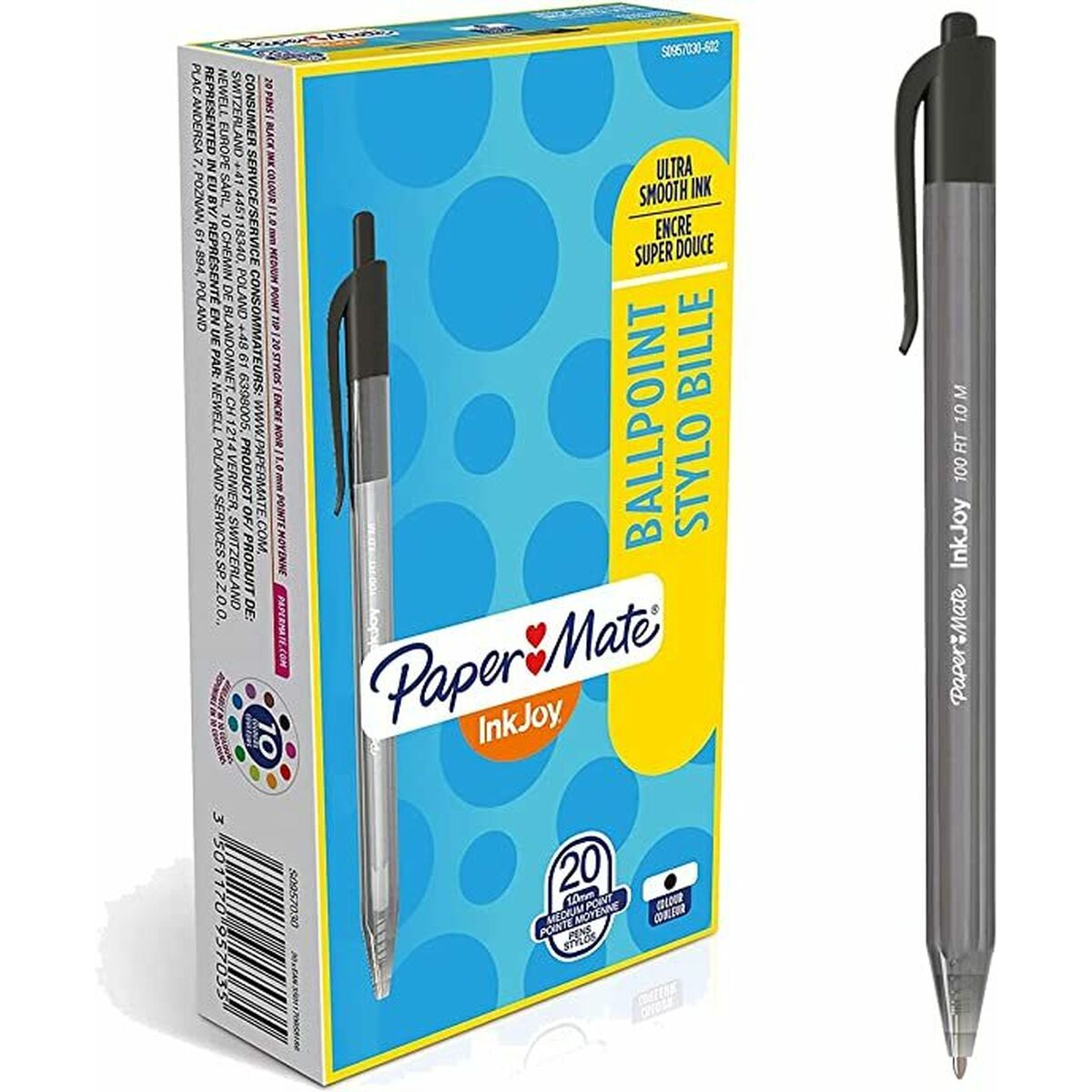 Ручка Paper Mate Inkjoy 20 Предметы Чёрный 1 mm (36 штук)-2