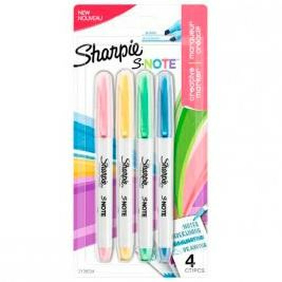 Набор маркеров Sharpie S-Note Разноцветный 4 Предметы 1-3 mm (12 штук)-2