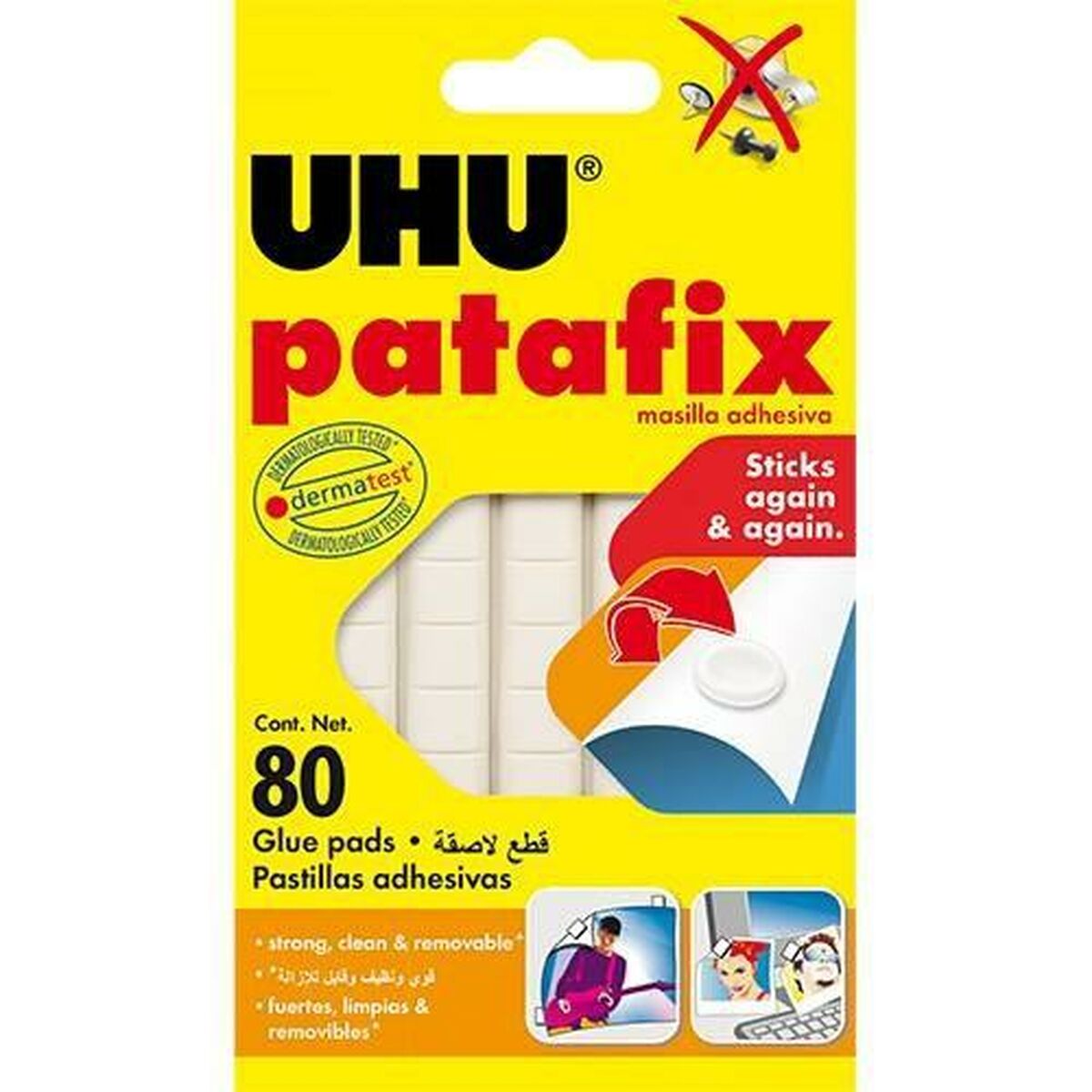 Замазка UHU 80 Предметы 12 Предметы (15 штук)-2