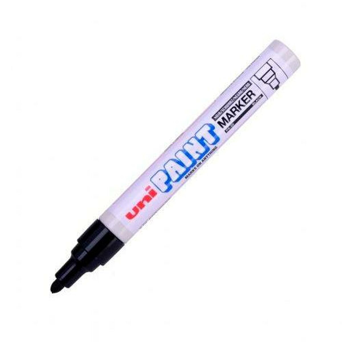 Постоянный маркер Uni-Ball PX-20 Чёрный (12 штук)-2