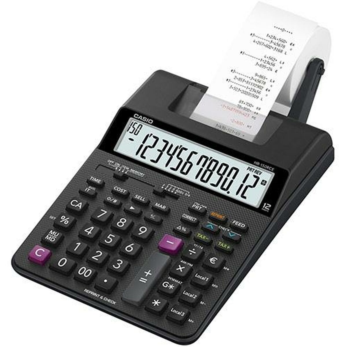Printed calculator Casio HR-150RCE Black (10 pieces)-2