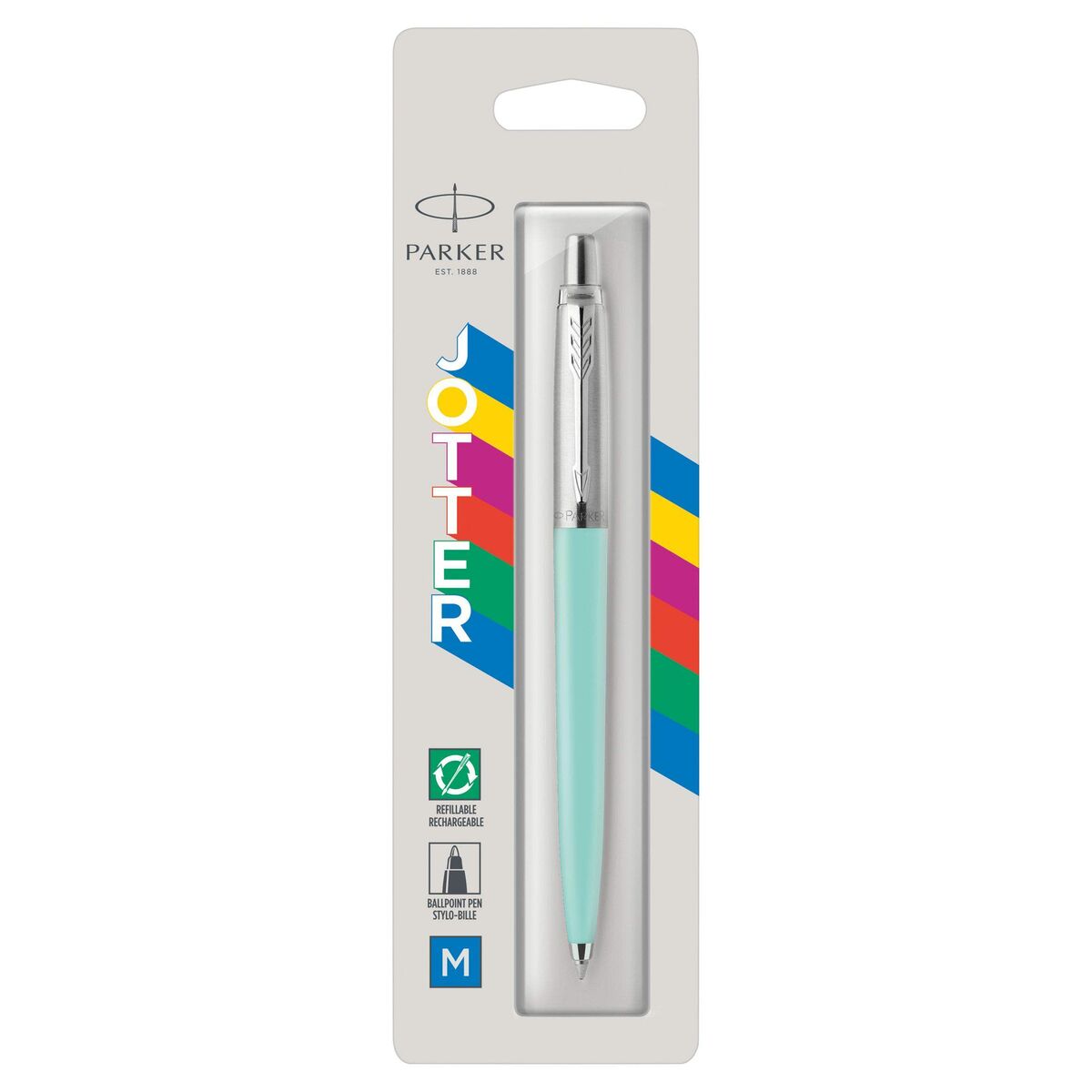 Ручка Parker Jotter Originals Синий Серебристый Мята-3