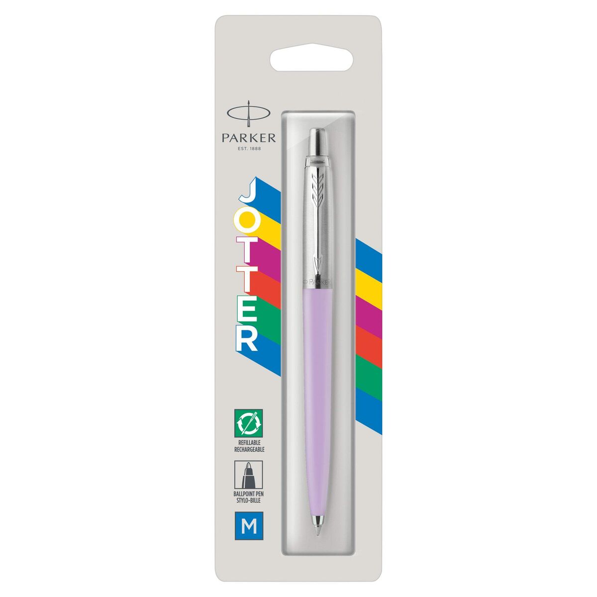 Ручка Parker Jotter Originals Серебристый Лиловый-2