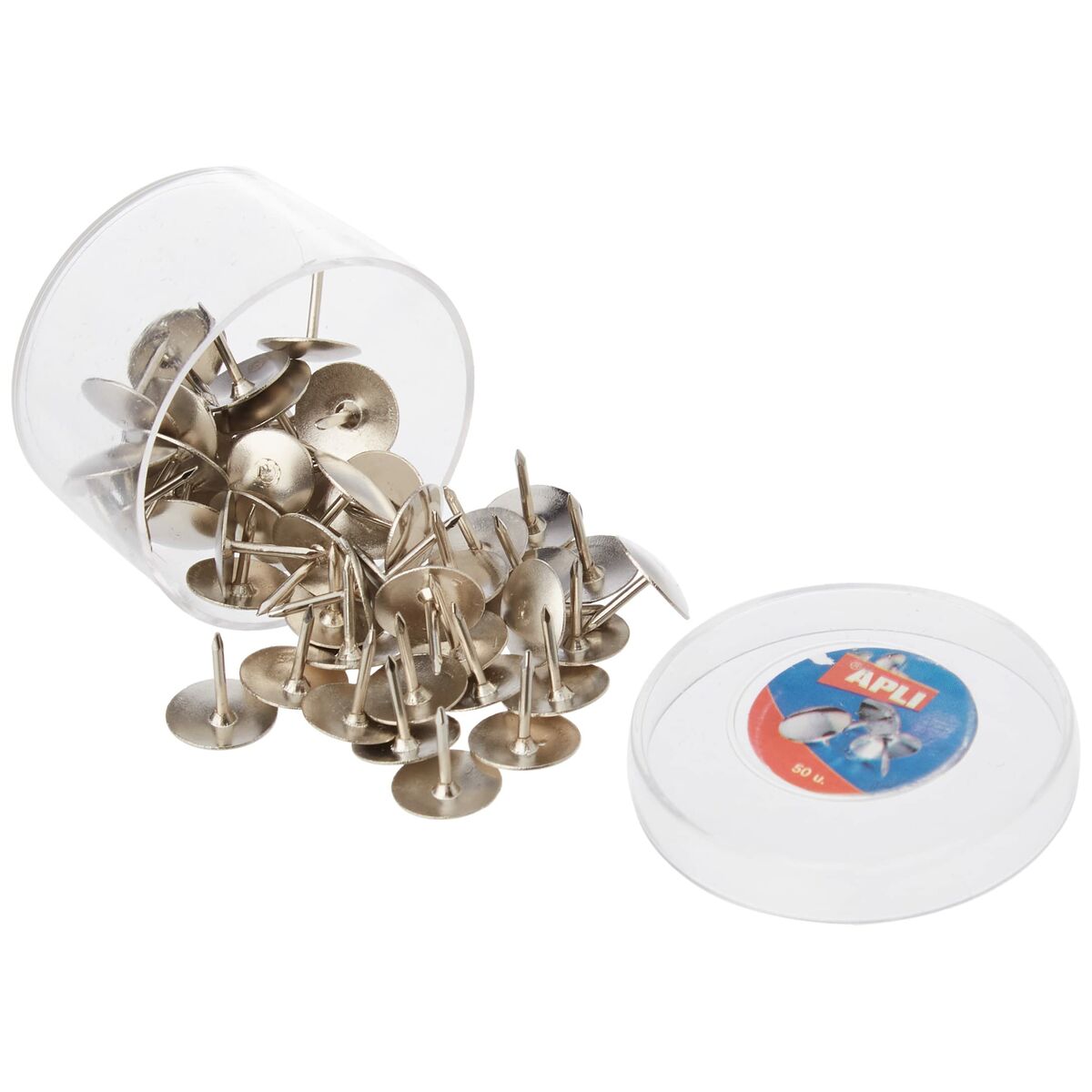 Buttons Apli Silver Nickel 50 Items (16 pieces)-2