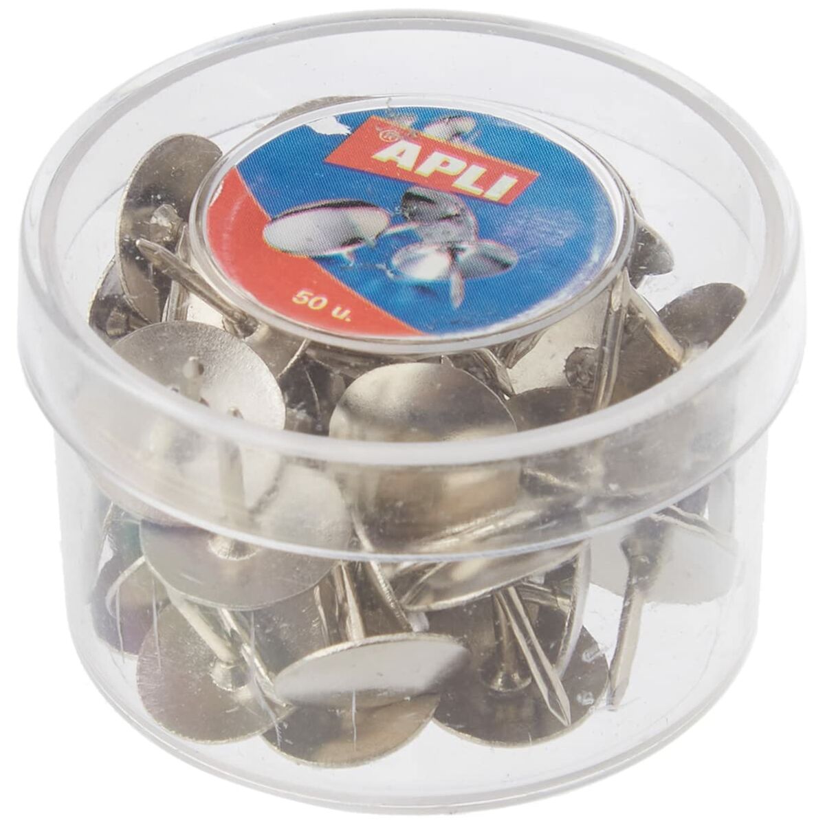Buttons Apli Silver Nickel 50 Items (16 pieces)-3