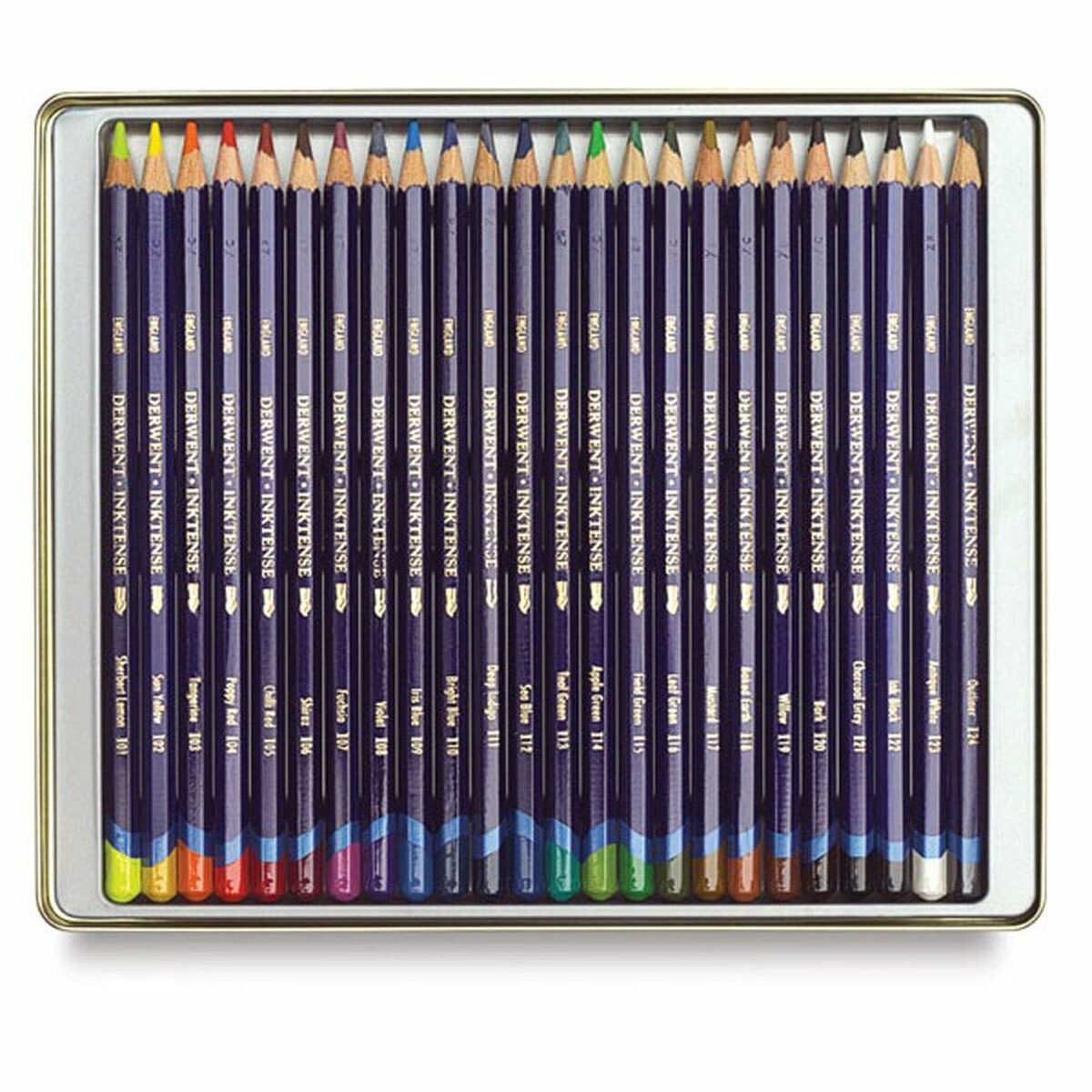 Lápis DERWENT Inktense 24 Objetos Coloridos (24 Itens)-2