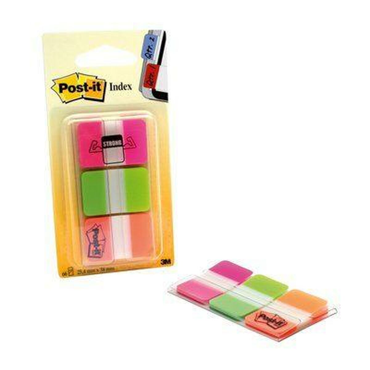 Набор клейких заметок Post-it Index Разноцветный 25 x 38 mm (6 штук)-2