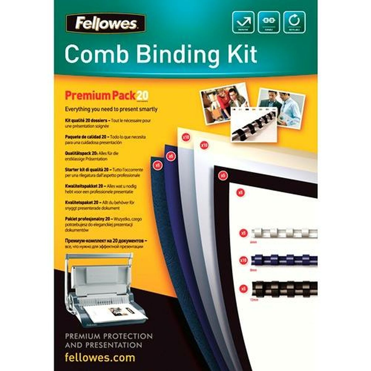 Комплект для переплета Fellowes 5371801 A4 Пластик-2