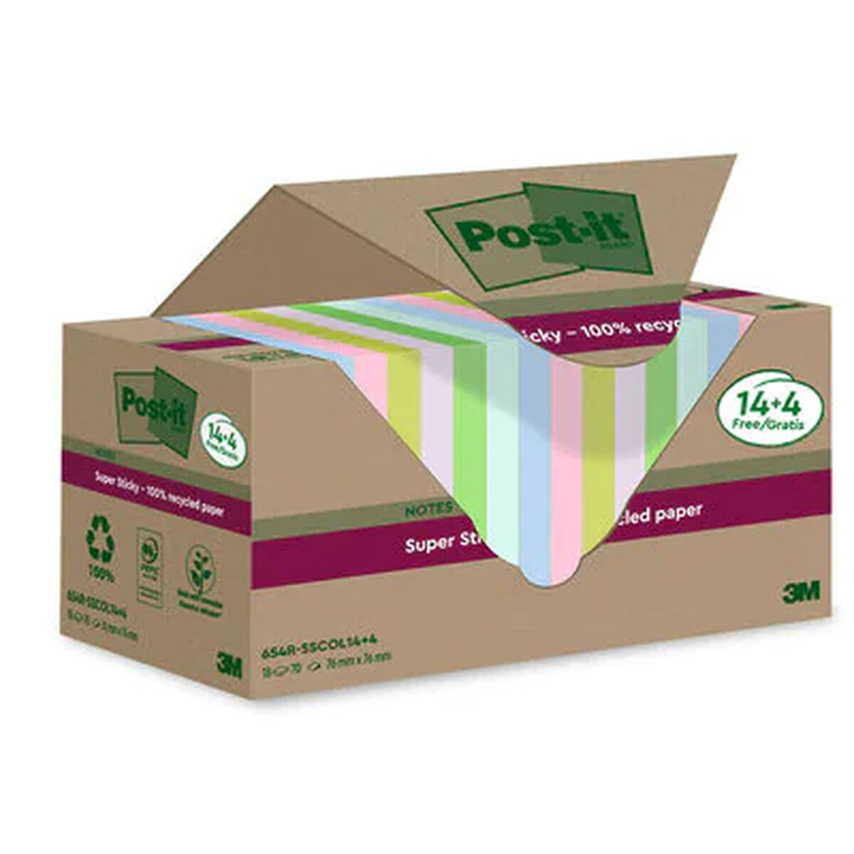 Стикеры для записей Post-it 18 Предметы 76 x 76 mm-2