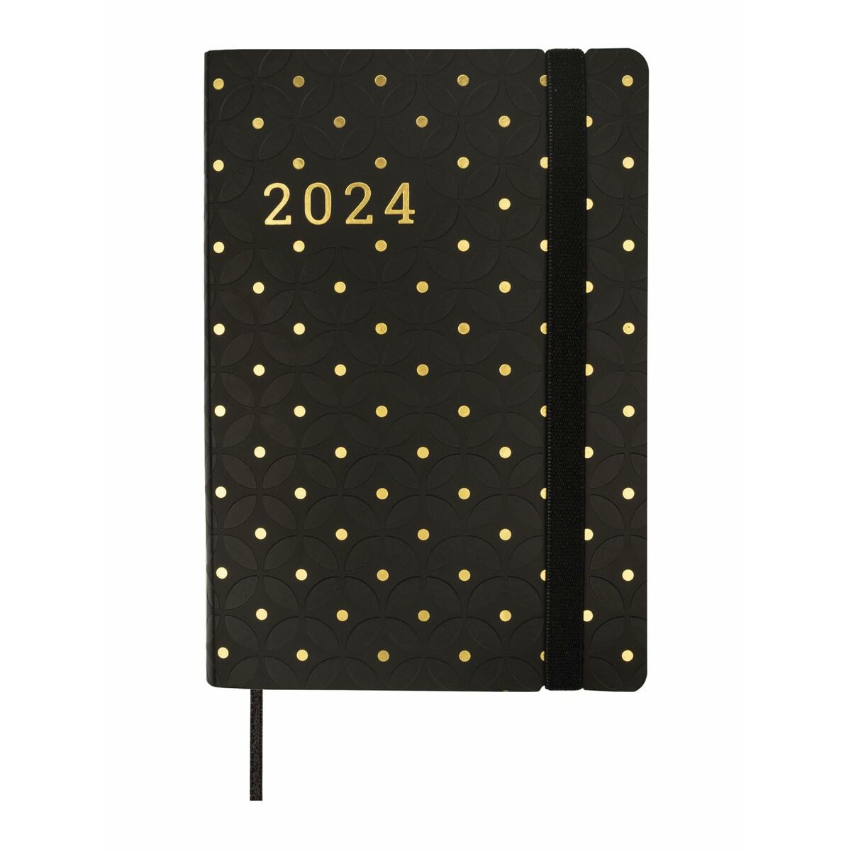 Расписание Finocam Flexy Joy Dotts 2024 Чёрный Позолоченный 8,2 x 12,7 cm-6