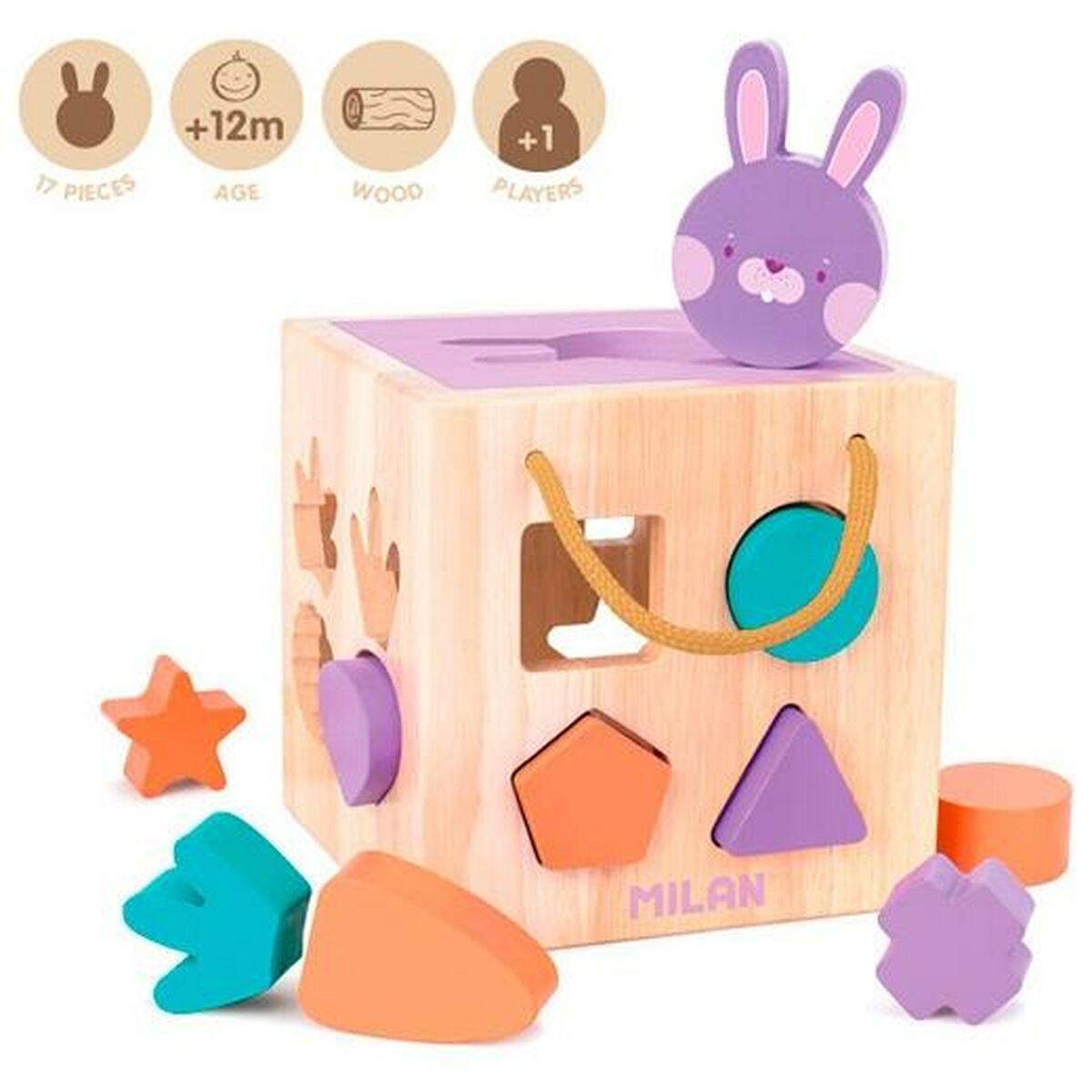 Образовательная игрушка Milan Rabbit 17 Предметы-2