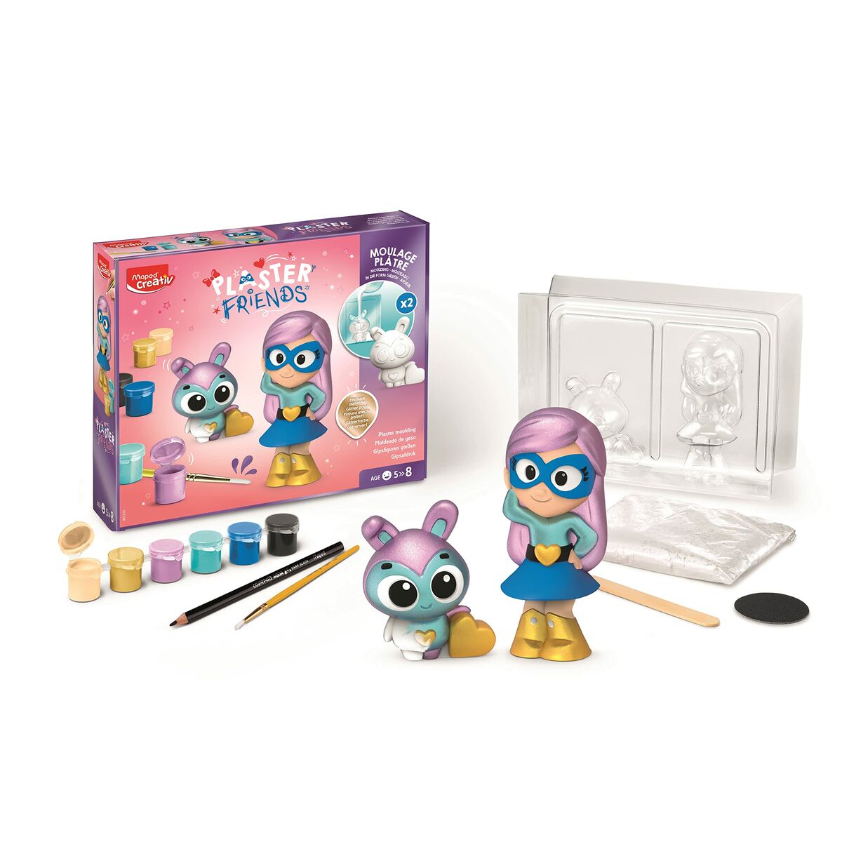 Моделирующая паста Maped Plaster Friends формованные-2