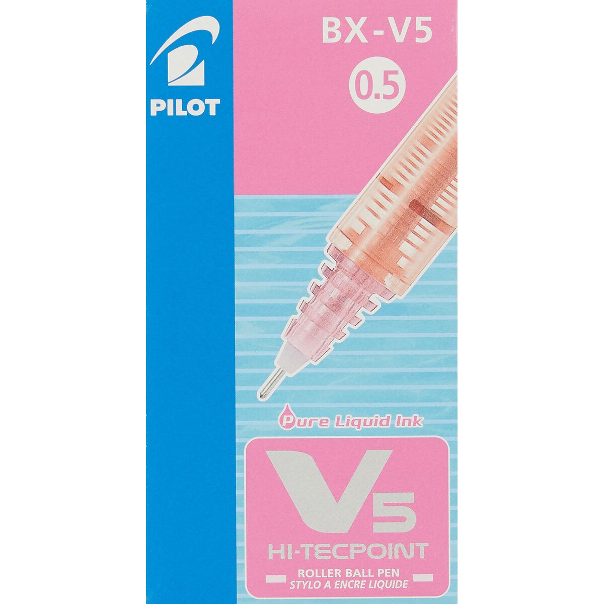 Ручка с жидкими чернилами Pilot V-5 Hi-Tecpoint Розовый 0,3 mm (12 штук)-4
