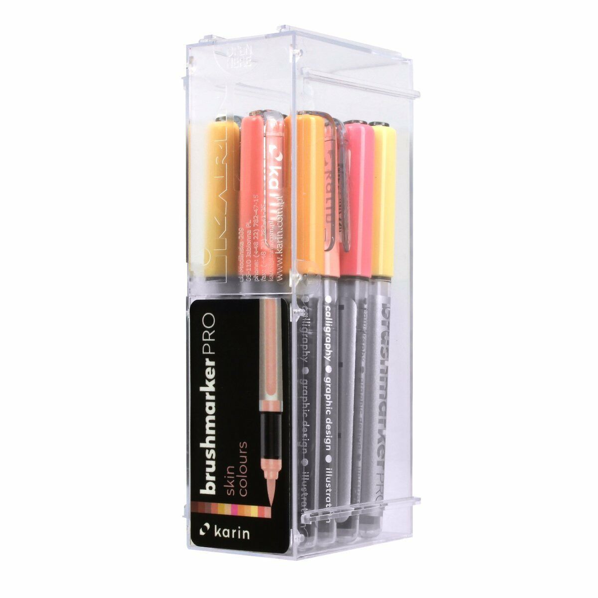 Набор маркеров Karin Brushmarker Pro - Skin Colours 12 Предметы-2