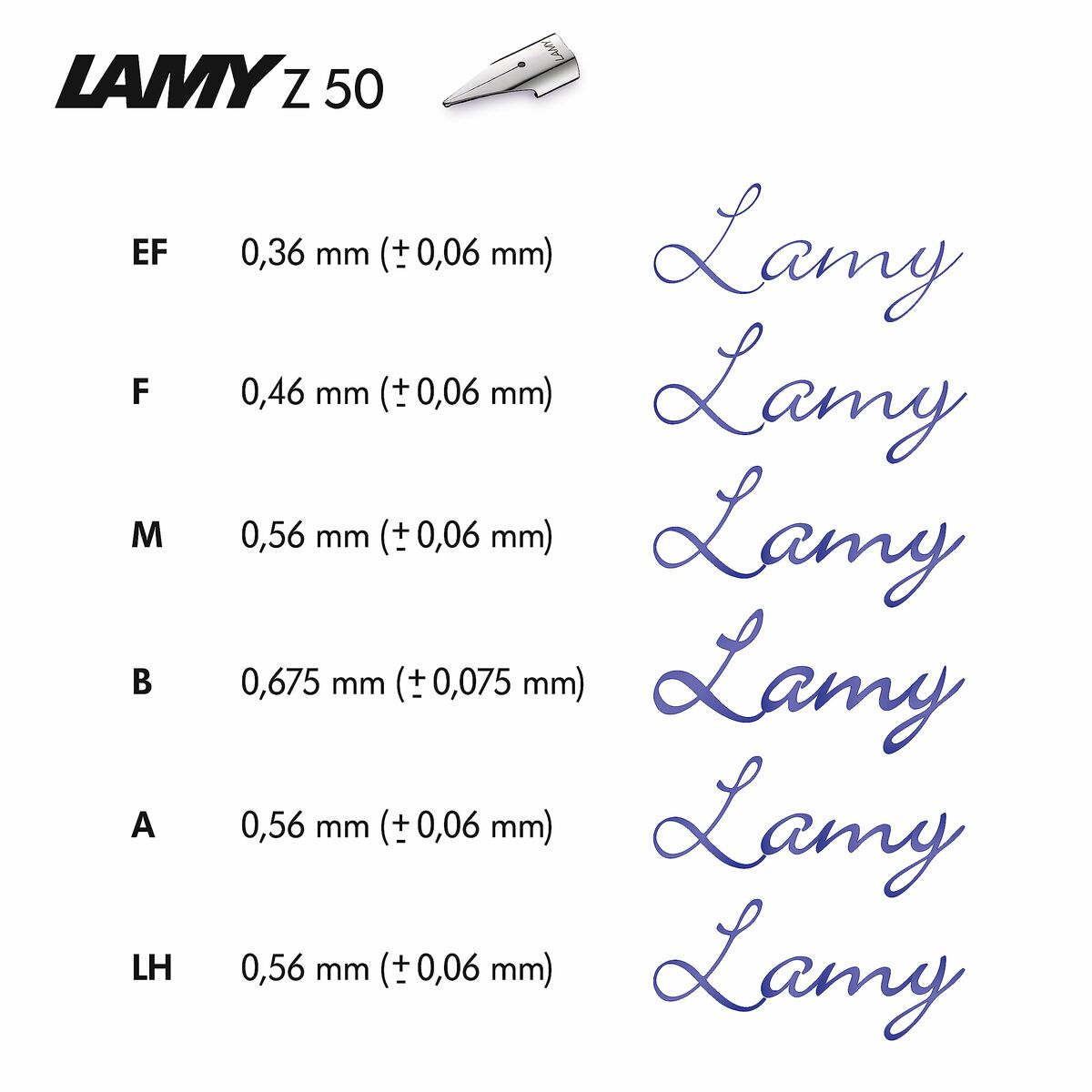 Перо для каллиграфии Lamy Al-Star F Лиловый-4