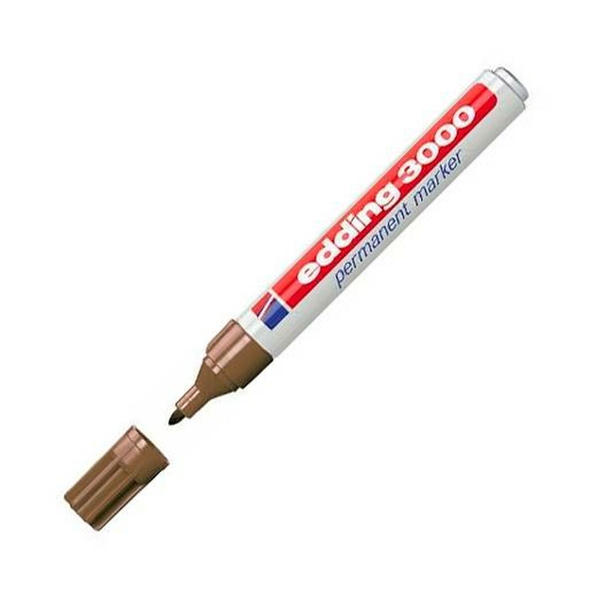 Постоянный маркер Edding 3000 Коричневый (10 штук)-2