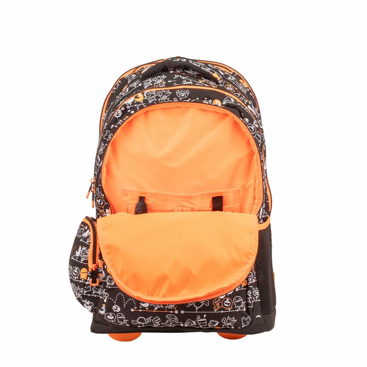 Школьный рюкзак с колесиками Milan Чёрный 52 x 34,5 x 23 cm-4
