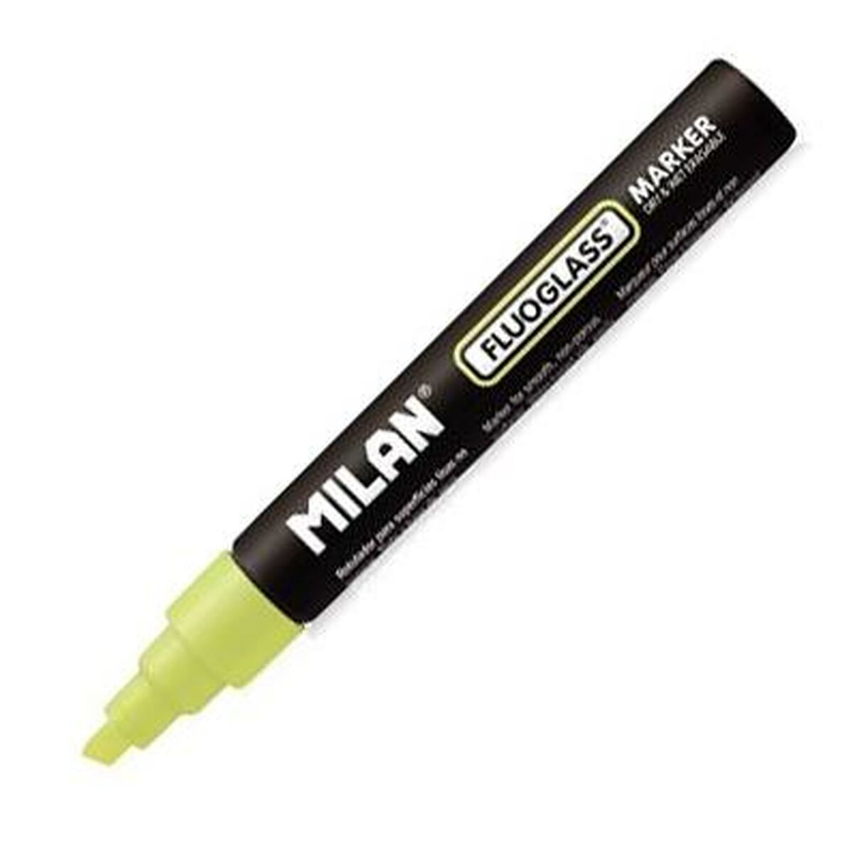 Фетр Milan Fluoglass Жёлтый (12 штук) Стираемый-2