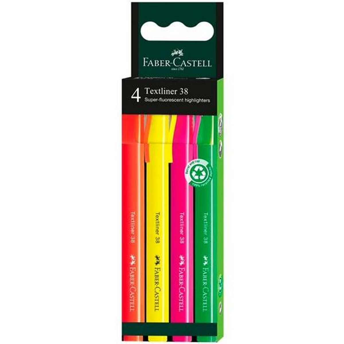 Набор флуоресцентных маркеров Faber-Castell Textliner 38 Разноцветный (10 штук)-2