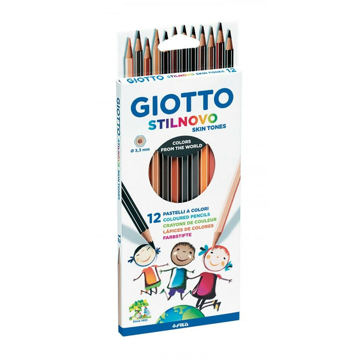 Цветные карандаши Giotto Stilnovo Skin Tones Разноцветный (10 штук)-2