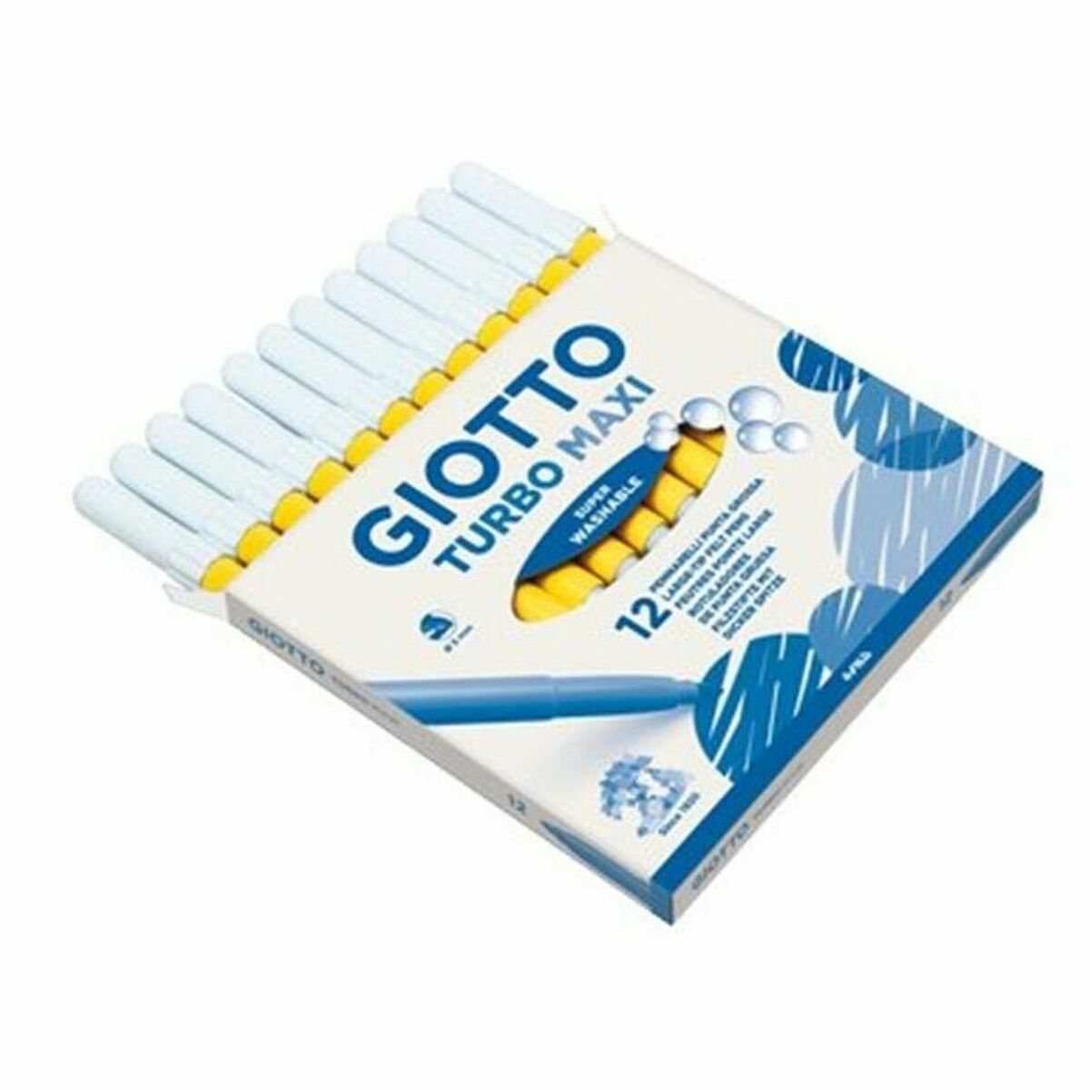 Набор маркеров Giotto Turbo Maxi Жёлтый (5 штук)-2