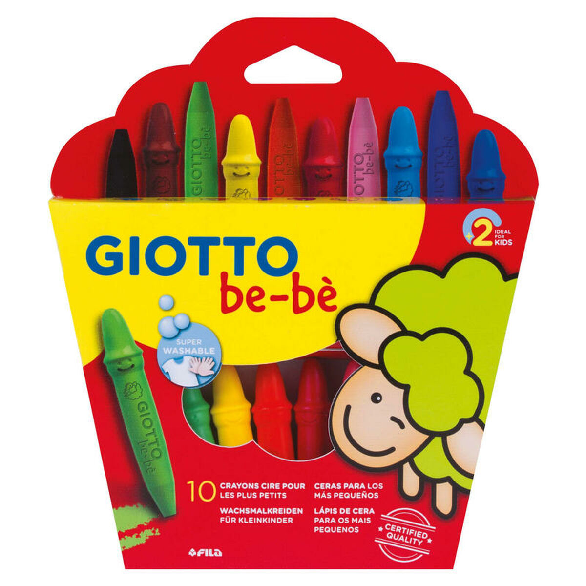 Цветные полужирные карандаши Giotto BE-BÉ Разноцветный (6 штук)-2