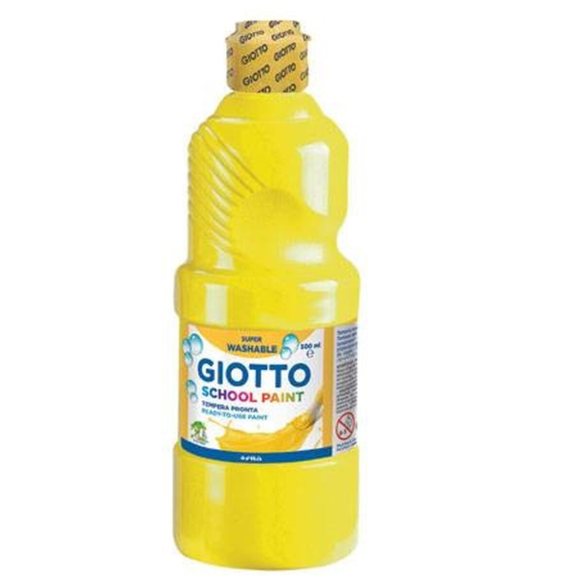 Темпера Giotto School Жёлтый 500 ml Моющийся (6 штук)-2