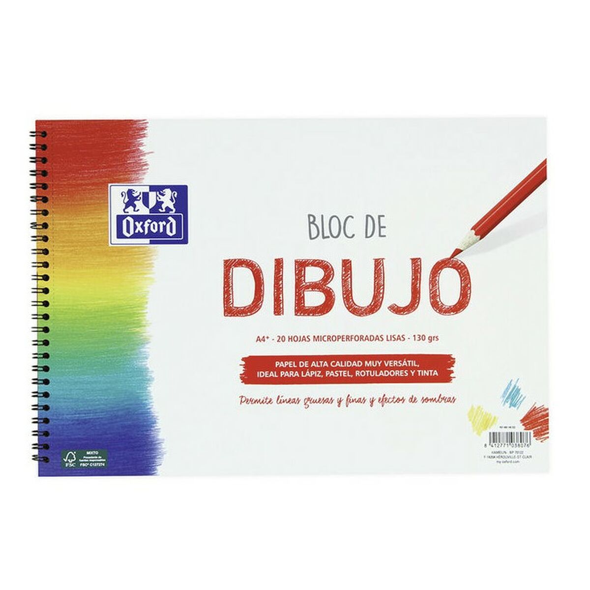 Oxford Notebook White A4 + 20 Leaves (5 pieces)-2