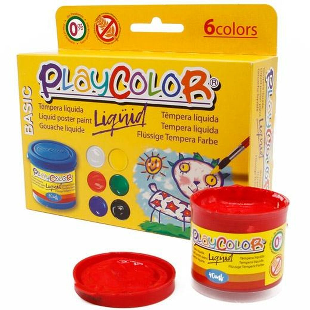 Краски Playcolor Разноцветный 40 ml (12 штук)-2