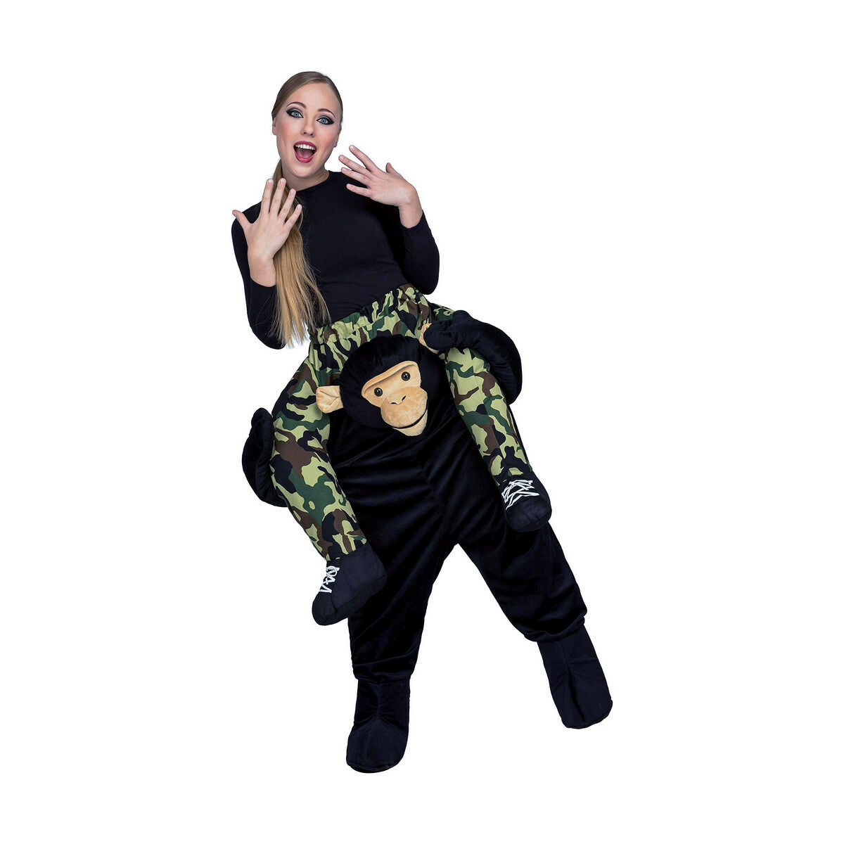 成人化装舞会西装My Other Me Monkey Black One尺寸-2