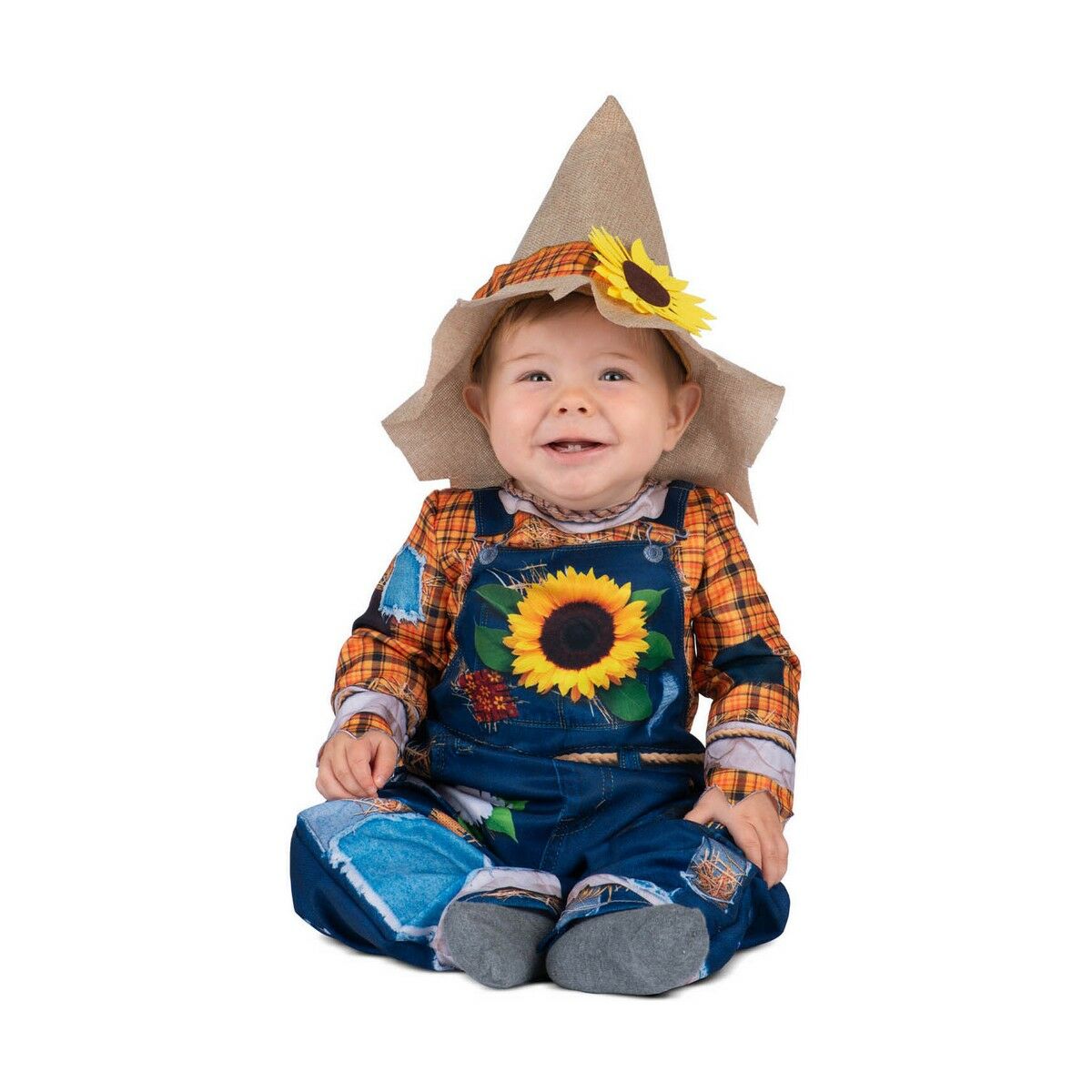Маскарадные костюмы для младенцев My Other Me Синий Оранжевый Пугало 7-12 Months (2 Предметы)-2