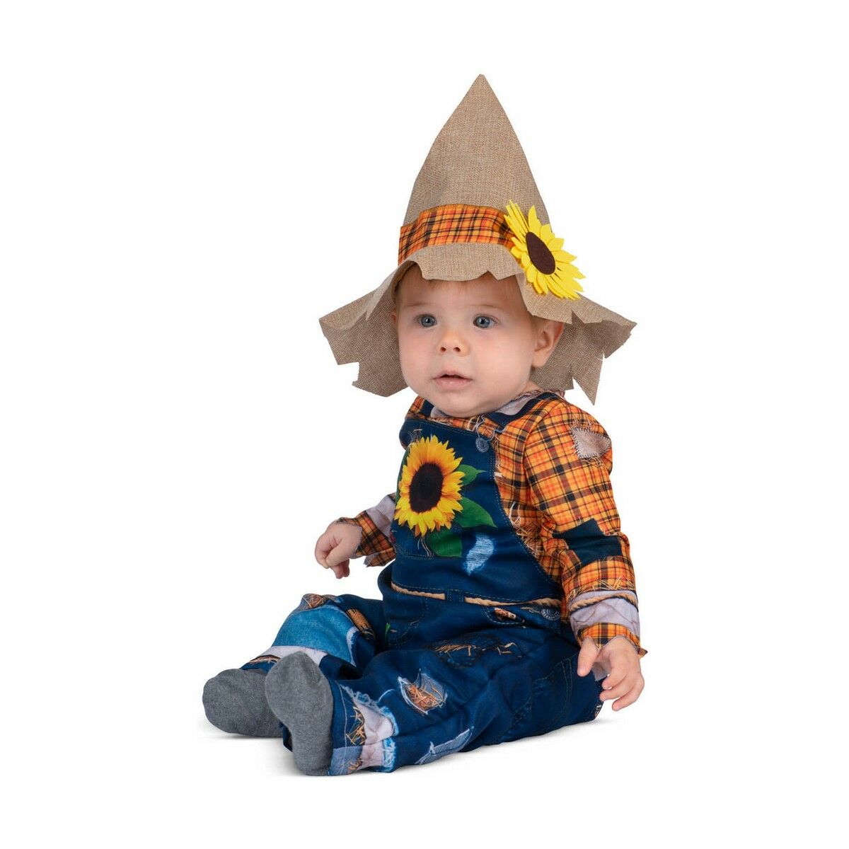 Маскарадные костюмы для младенцев My Other Me Синий Оранжевый Пугало 7-12 Months (2 Предметы)-3