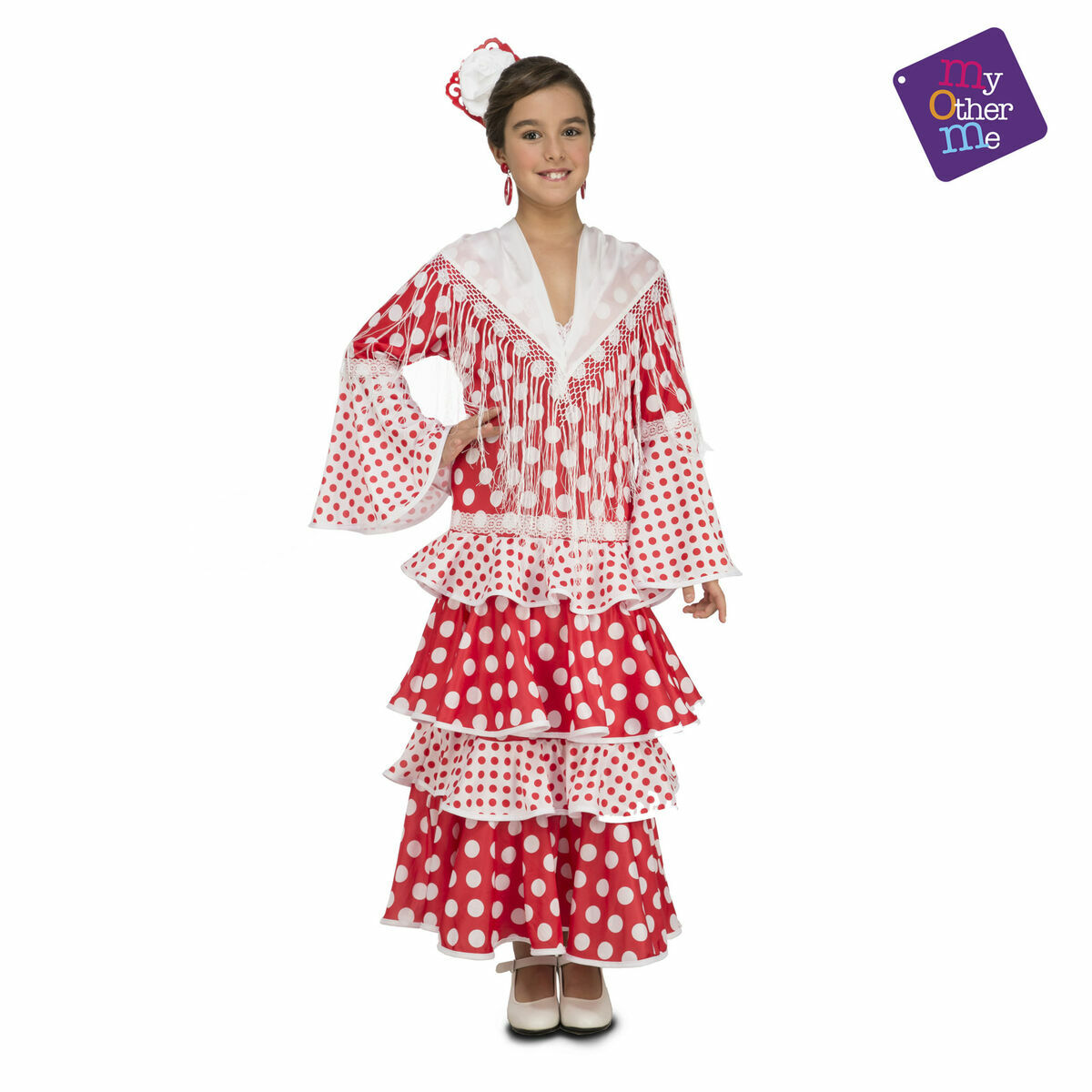 Disfraces de mascarada para adultos My Other Me Rocío Bailarina de flamenco rojo (1 Artículos)