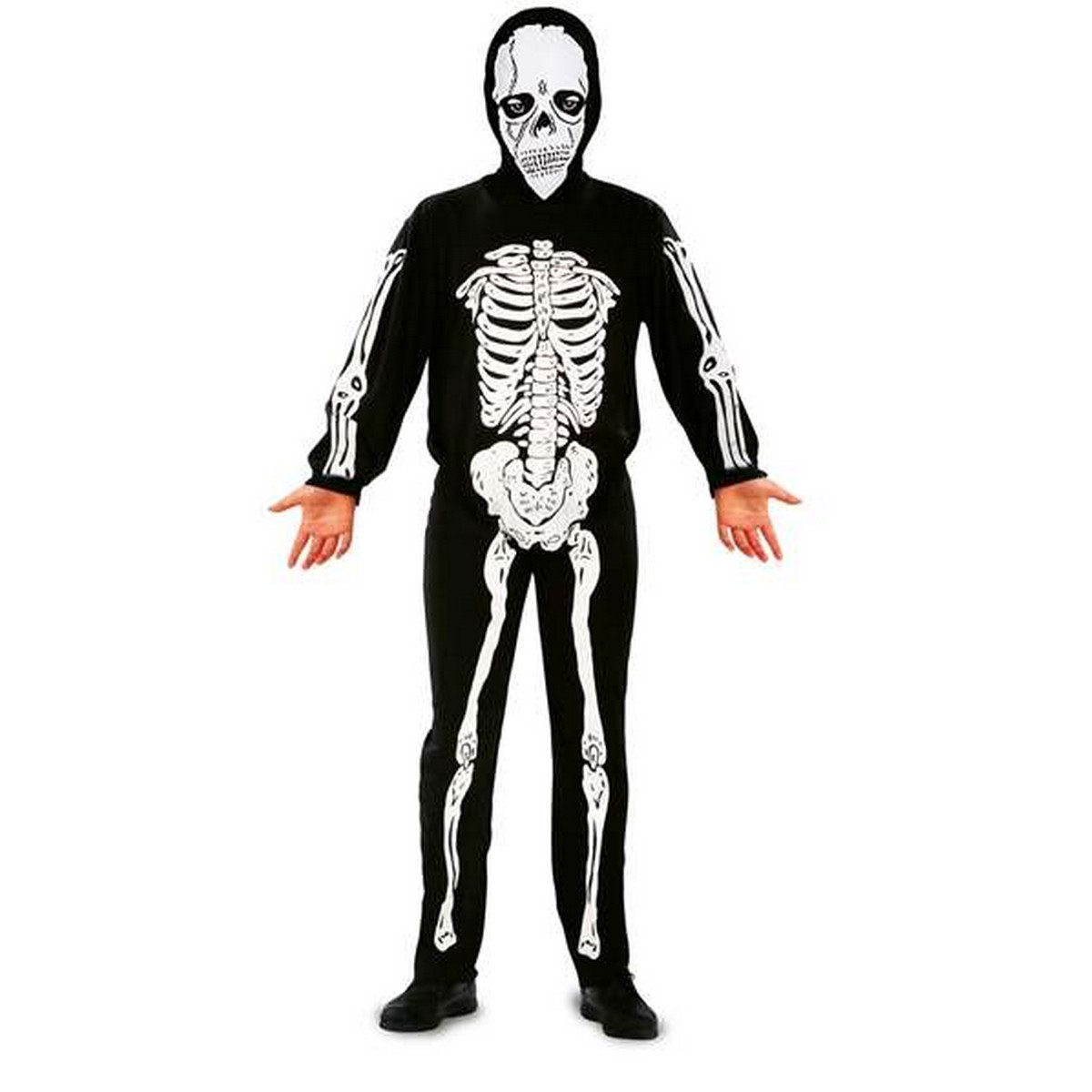 Fancy Dress for Children My Other Me Skeleton 7-9 Years Black (2 Items)