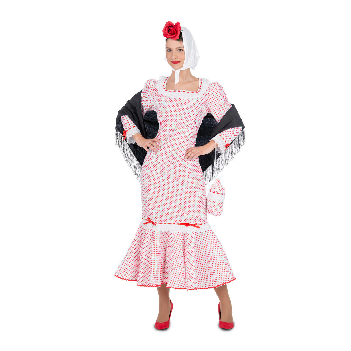 Fancy Dress for Adults My Other Me Madrid White (4 Items)