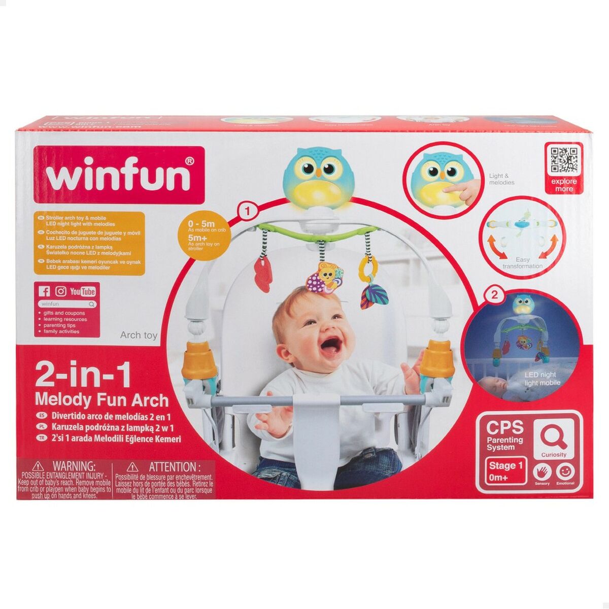 Карусель для детской кроватки Winfun Ткань Пластик 43 x 41 x 21,5 cm (6 штук)-6