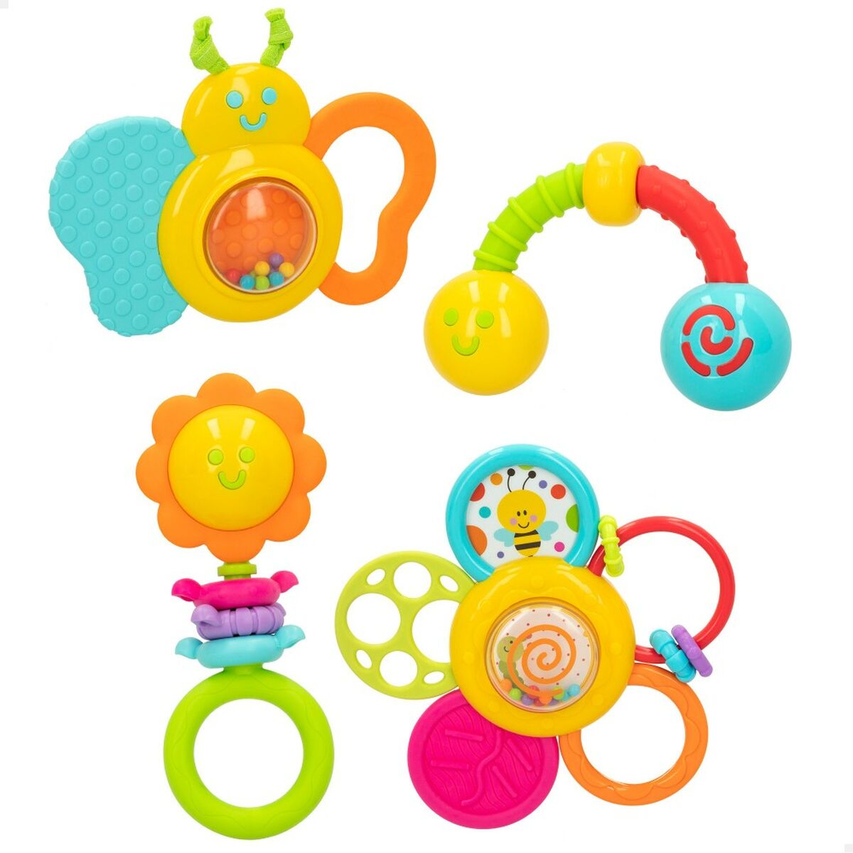 Rattle set Winfun 4 Предметы 16 x 16 x 4,5 cm (6 штук)-2