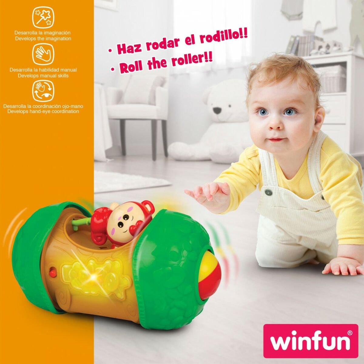 Интерактивная игрушка для маленьких Winfun Обезьяна 11,5 x 20,5 x 11,5 cm (6 штук)-5