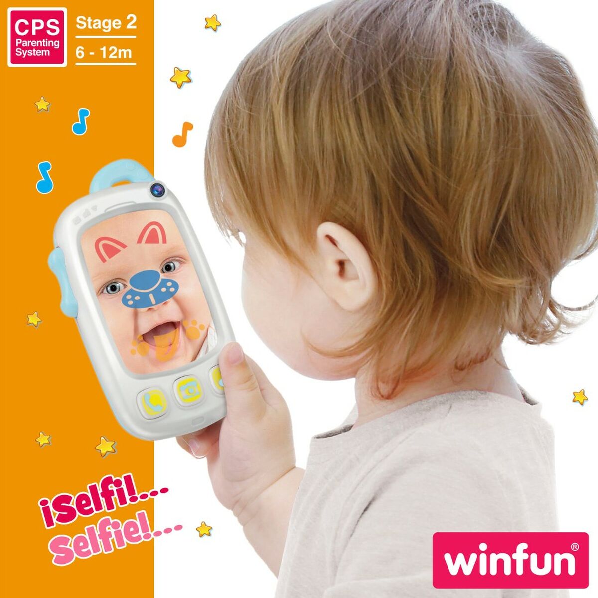 Игрушечный телефон Winfun Белый 9 x 15,5 x 3,8 cm (6 штук)-3
