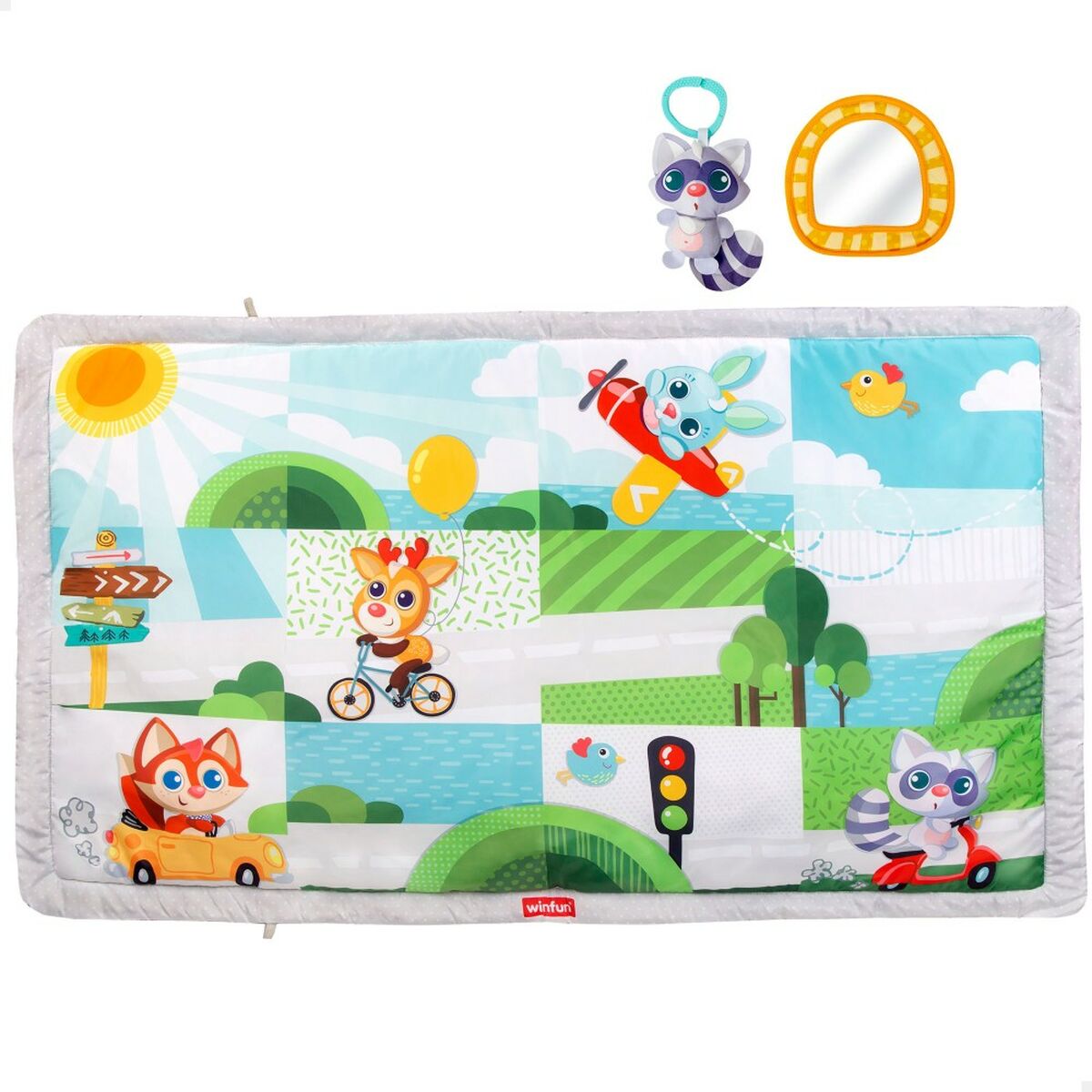 Игровой коврик Winfun Животные Ткань (2 штук)-2