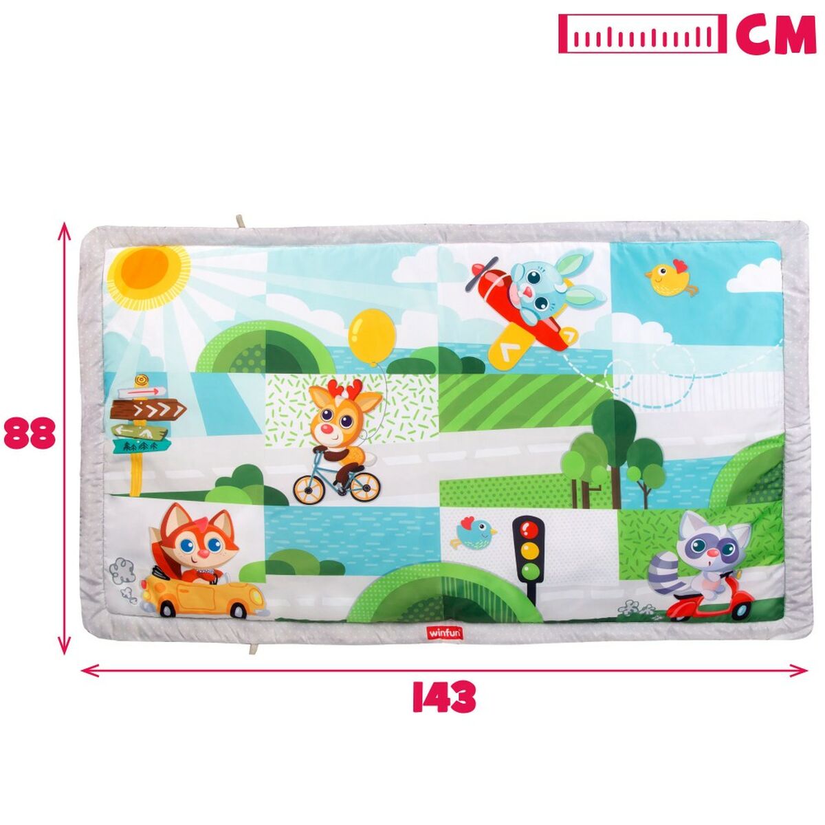Игровой коврик Winfun Животные Ткань (2 штук)-7