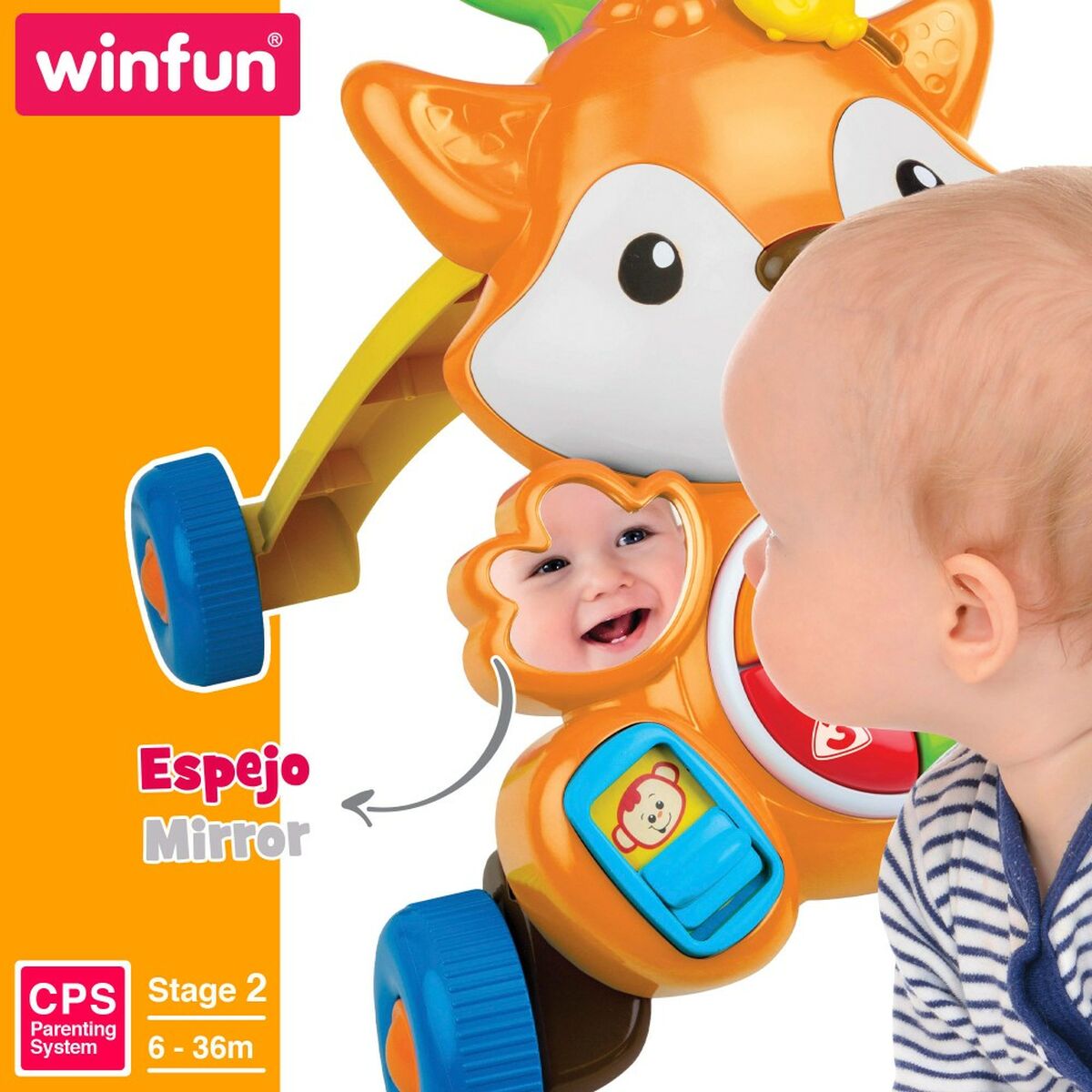 Машинка-каталка Winfun Лиса 41 x 46 x 46 cm (2 штук)-4