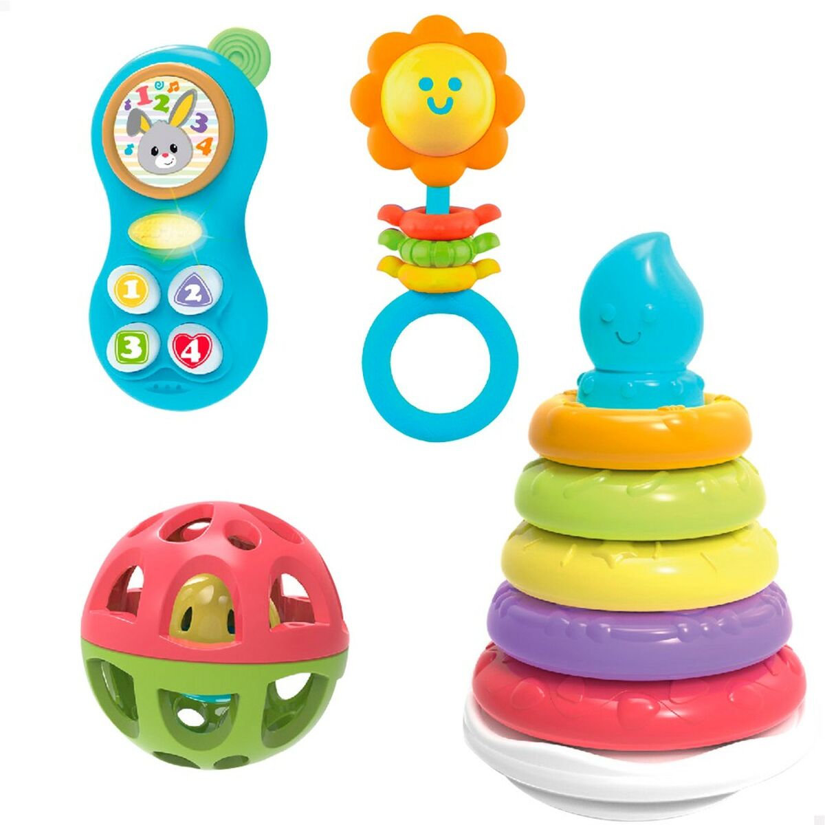 Набор игрушек для младенцев Winfun 4 штук 13 x 20 x 13 cm-2