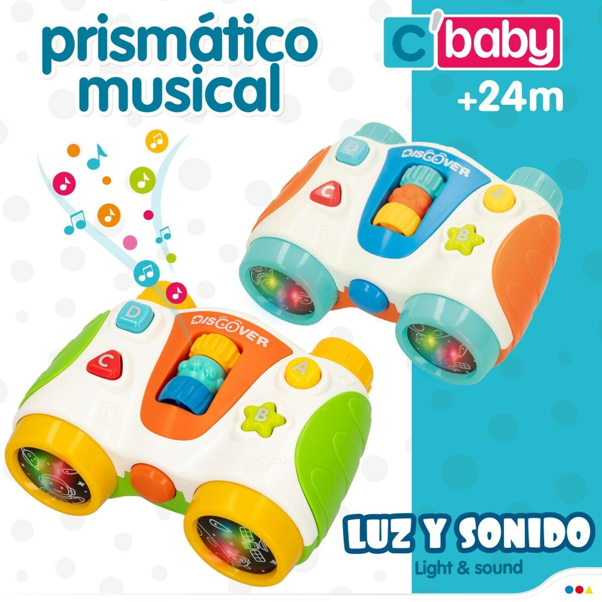 Интерактивная игрушка для маленьких Colorbaby Бинокль 13,5 x 6 x 10,5 cm (6 штук)-3
