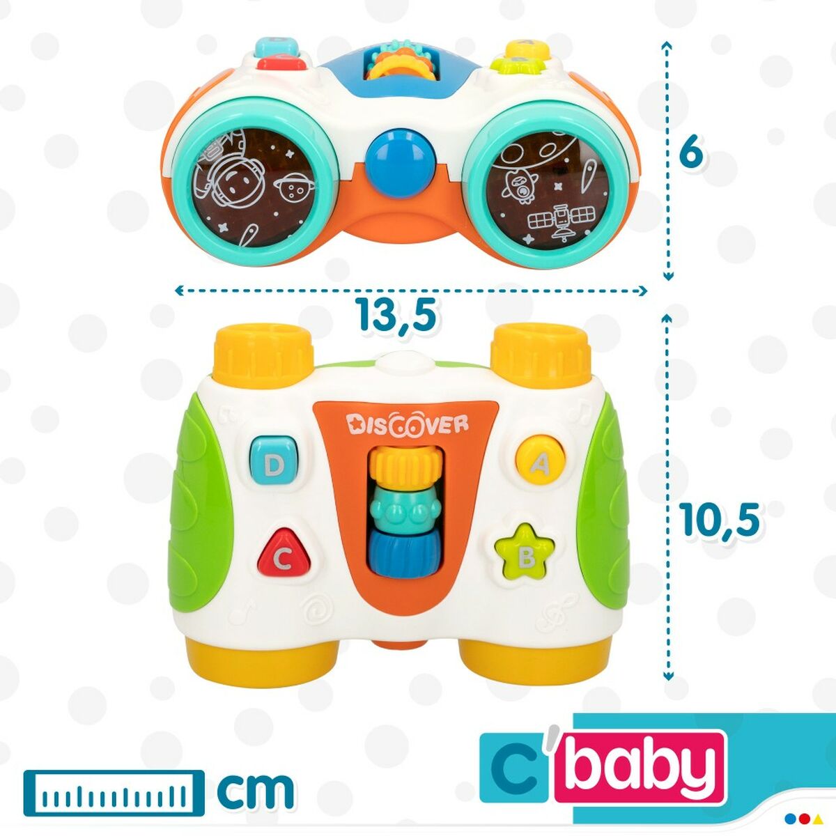 Интерактивная игрушка для маленьких Colorbaby Бинокль 13,5 x 6 x 10,5 cm (6 штук)-7